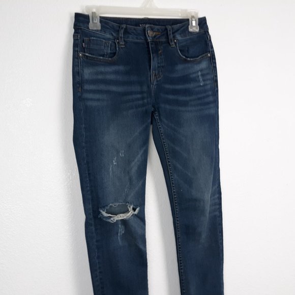 VIGOSS Women's The Jagger Skinny Jeans Size W26 L28 Distressed Medium Wash Blue - Picture 2 of 16